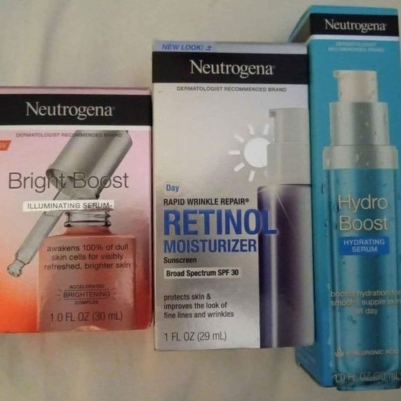 Neutrogena Skincare Three Piece New Neutrogena Skin Care Products